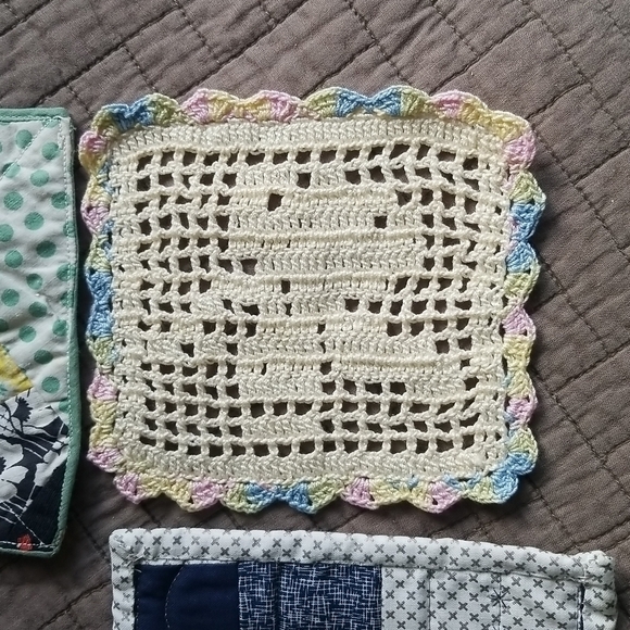 Bundle of Six Vintage Tea Kettle Teapot Table Protectors Tea Cozy - Picture 5 of 7